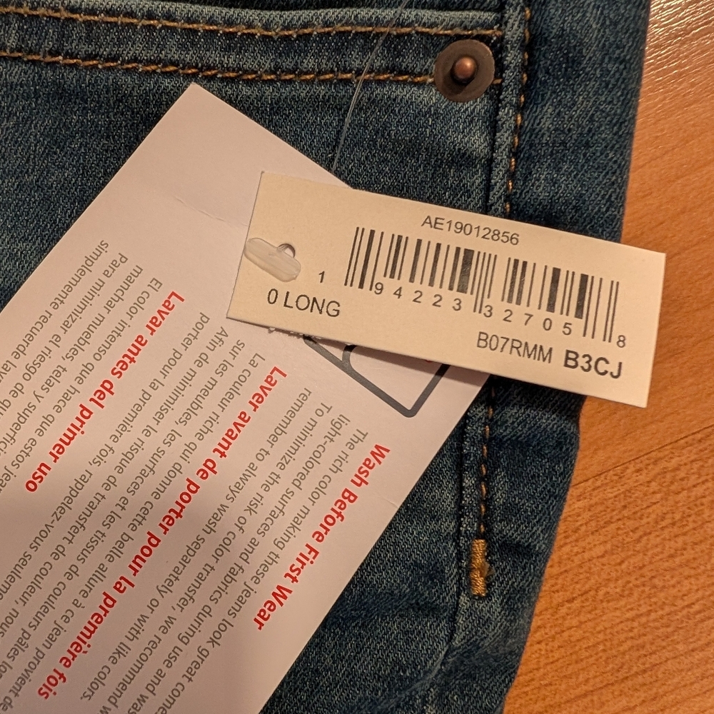 NWT Amazon Essentials Skinny Moulant Size 0 Long